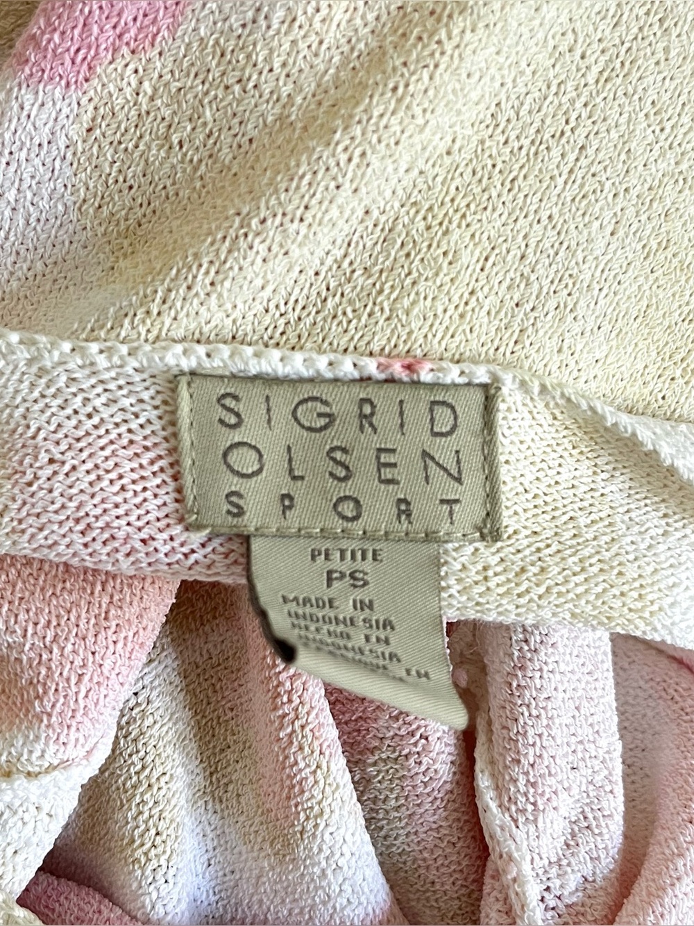 2000s Sigrid Olsen pink floral sweater - Picture 4 of 5